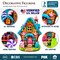 Sugary Haven Candy House Tabletop Figurine, 7" LED Christmas Gingerbread Style Home Decoration
